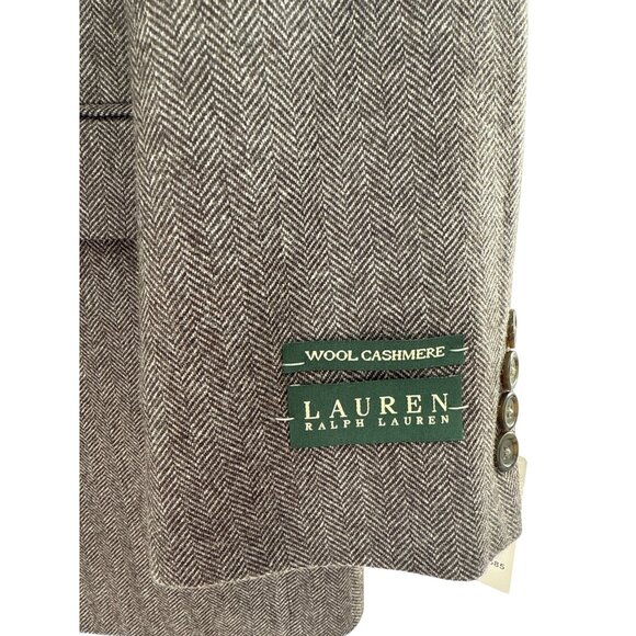 Lauren Ralph Lauren Mens Wool Cashmere Sport Coat Brown 46L - Picture 2 of 9